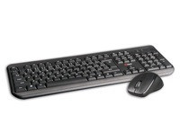 C-TECH klávesnice s myšou WLKMC-01,USB,čierna,wireless,CZ + SK