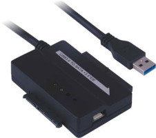 Wiretek Konvertor USB3.0 - IDE + SATA s napájaním (8592220010416)