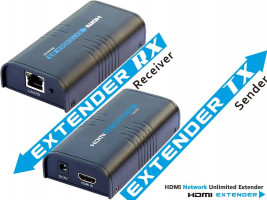Extender HDMI na 120m cez LAN,over IP (khext120)