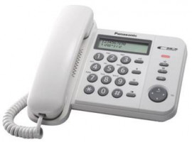 Panasonic KX-TS560FXW - jednolinkový telefón,biely