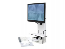 Ergotron StyleView Sit-Stand Vertical Lift, Patient Room-Nástenná montáž pre LCD displej/kláves