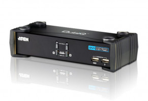 ATEN  CS1762A 2-portový DVI USB 2.0 KVMP prepínač, 2 káble DVI-D, 2-portový rozbočovač, zvuk