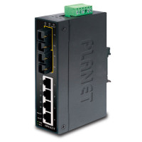 PLANET 4 + 2 100FX Port Multi-mode Industrial Ethernet Switch