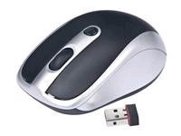 Gembird Wireless optical mouse MUSW-102,1600 DPI,nano USB,black-silver (MUSW-002)