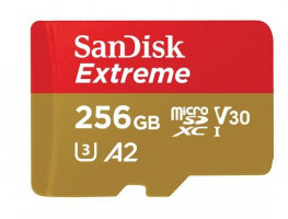 SanDisk Extreme microSDXC 256GB 160MB/s + adaptér