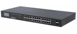 Intellinet 561242,24-Port Gigabit Ethernet PoE + Switch s 2 SFP Ports
