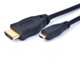 Kábel HDMI-HDMI micro 4,5,1.3 M/M pozlátené k,čierny (CC-HDMID-15)