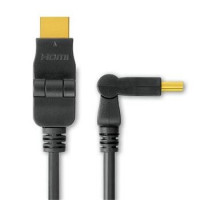 Kábel HDMI A - HDMI AM/M 2m,otočné pozlátené konektory,HDMI 1.3b (ACKABI5062)