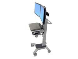 Ergotron Neo-Flex Dual WideView WorkSpace - Vozík pre LCD displej/klávesnica/myš/CPU - plast,(24-194-055)