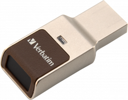 Zabezpečená jednotka Verbatim 64 GB, odtlačok prsta, USB 3.0