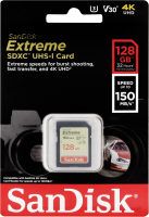 SanDisk Extreme SDHC Video 128GB 150MB V30 U3 SDSDXV5-128G-GNCIN