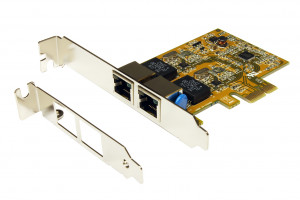 Exsys Dualport Netzwerkkarte PCIe 10/100/1000 EX-6072-3