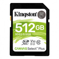 Kingston SDXC Canvas Select Plus 512GB 100R Class 10 UHS-I