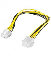 PremiumCord Predĺženie napájacieho kábla,8 pinov,dĺžka 28cm (4040849513619)