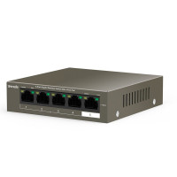 Sieťový prepínač Tenda TEG1105P-4-63W Unmanaged L2 Gigabit Ethernet (10/100/1000) černá Power over Ethernet (PoE)