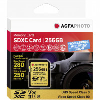 AgfaPhoto  SDXC UHS II 256GB Professional vysokorýchlostné U3 V90