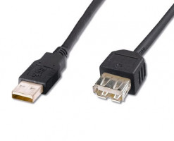 PremiumCord USB 2.0 kabel prodlužovací, A-A, 2m (8592220005986)