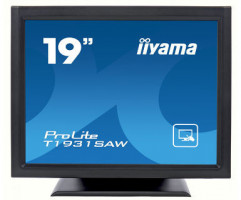 iiyama ProLite T1931SAW-B5, 48.3 cm (19" ), SAW, Čierny dotykový monitor
