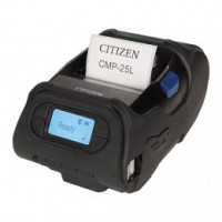 Citizen CMP-25L,USB,RS232,8 bodov/mm (203 dpi),displej,ZPL,CPCL mobilná tlačiareň