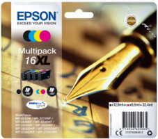 Epson 16XL Multipack Atramentová Náplňou veľkosť XL-čierna, žltá, azúrová, purpurová
