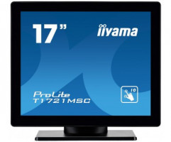 iiyama ProLite T1721MSC-B1 - LED monitor - 17" - dotykový displej - 1280 x 1024 @ 75 Hz - TN - 250 cd/m2 - 1000:1 - 5 ms