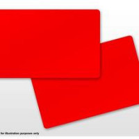 Zebra PVC CARD červená farba HICO MAG 30MIL