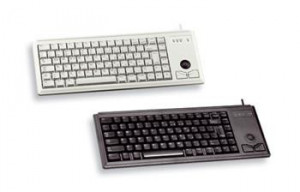 CHERRY Ultraslim Trackball Keyboard ML čierna farba 2x PS/2-ENGLISH