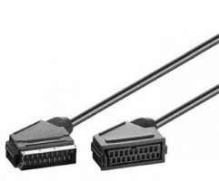 PremiumCord Kábel SCART-SCART 2m M/F prodlužka