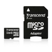 Transcend Micro SDHC karta 32 GB Class 10 + Adaptér