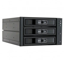 Chieftec CBP-2131SAS 2x5,25 palcové zásuvky pre 3x3,5/2,5 palcové HDD/SSD, hliníkové