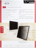 3M  Čierny rámový privátne filter na LCD 24" Wide (16: 9) (PF324W9)