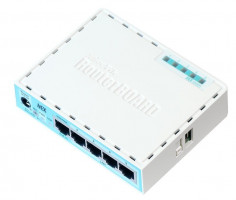 MikroTik RouterBOARD RB750Gr3, hEX router, Qualcomm QCA8337-AL3C-R, 64 MB RAM, 5xGLAN