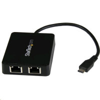 Adaptér Startech USB-C TO Dual GBE