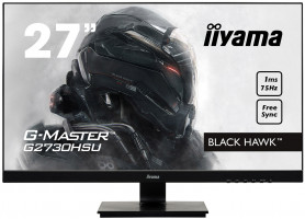 iiyama G-Master G2730HSU-B1-FreeSync, 27" LCD, 1ms, 300cd/m2 1000: 1 (12M: 1 ACR), VGA, DP, HDMI, USB, repro