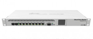 Mikrotik  CCR1009-7G-1C-1S + drôtový router biely