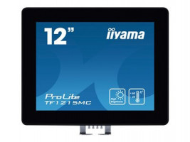 12" iiyama TF1215MC-B1: IPS, XGA, capacitive, 10P, 540cd/m2, VGA, DP, HDMI, IP65, Ball Drop, čierný