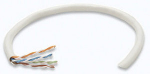 Cat5e (UTP) Bulk Cable,305 m Box,Gray,24 AWG,Solid