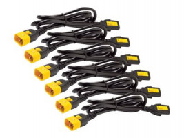 APC Power Cord Kit,(6ea),Locking,10A,100-230V,C13 to C14 0,6m,modrý (AP8702S-WWX590)