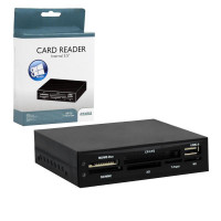 4World čítačka flash kariet vnútorná 3,5"24w1,čierna (10062)