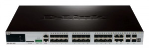 D-LinkDGS-3620-28SC/SI xStack 24-port SFP Layer 3 Managed Gigabit Switch,4 Combo 1000BaseT/SFP,4 10GE SFP +
