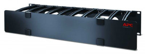 2U Horizontal Cable Manager,6"Fingers top and bottom (AR8606)
