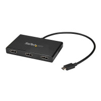 StarTech.com MSTCDP123HD USB C HDMI x 3 Čierna káblové rozhranie a prechodky