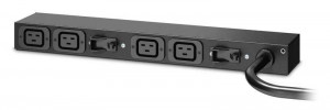 APC  Rackový PDU, základný, 0U/1U, 220-240 V, 32 A, (4) C19, EMEA/Ázia (AP6032A)