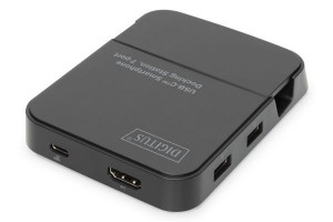 DIGITUS  USB-C Smartphone Dokovacia stanica 6-Port