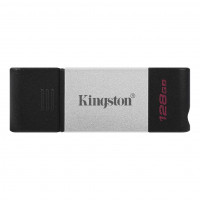 Kingston Technology DataTraveler 80 USB flash disk 128 GB USB Type-C 3.2 Gen 1 (3.1 Gen 1) černá Strieborná