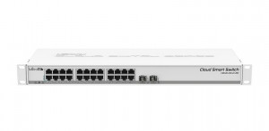 Mikrotik CSS326-24G-2S + RM network switch Managed Gigabit Ethernet (10/100/1000) White 1U Power over Ethernet (PoE)