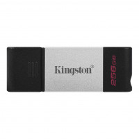 Kingston Technology DataTraveler 80 USB flash disk 256 GB USB Type-C 3.2 Gen 1 (3.1 Gen 1) černá Strieborná