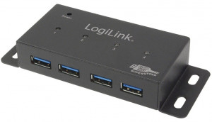 LOGILINK  Rozbočovač USB 3.0, 4-portové kovové puzdro