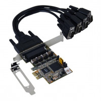 IO  Exsys  PCIe 4x Seriell DB9 (EX-44384) vrátane LP