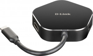 Rozbočovač D-Link DUB-M420 4-v-1 USB-C s HDM